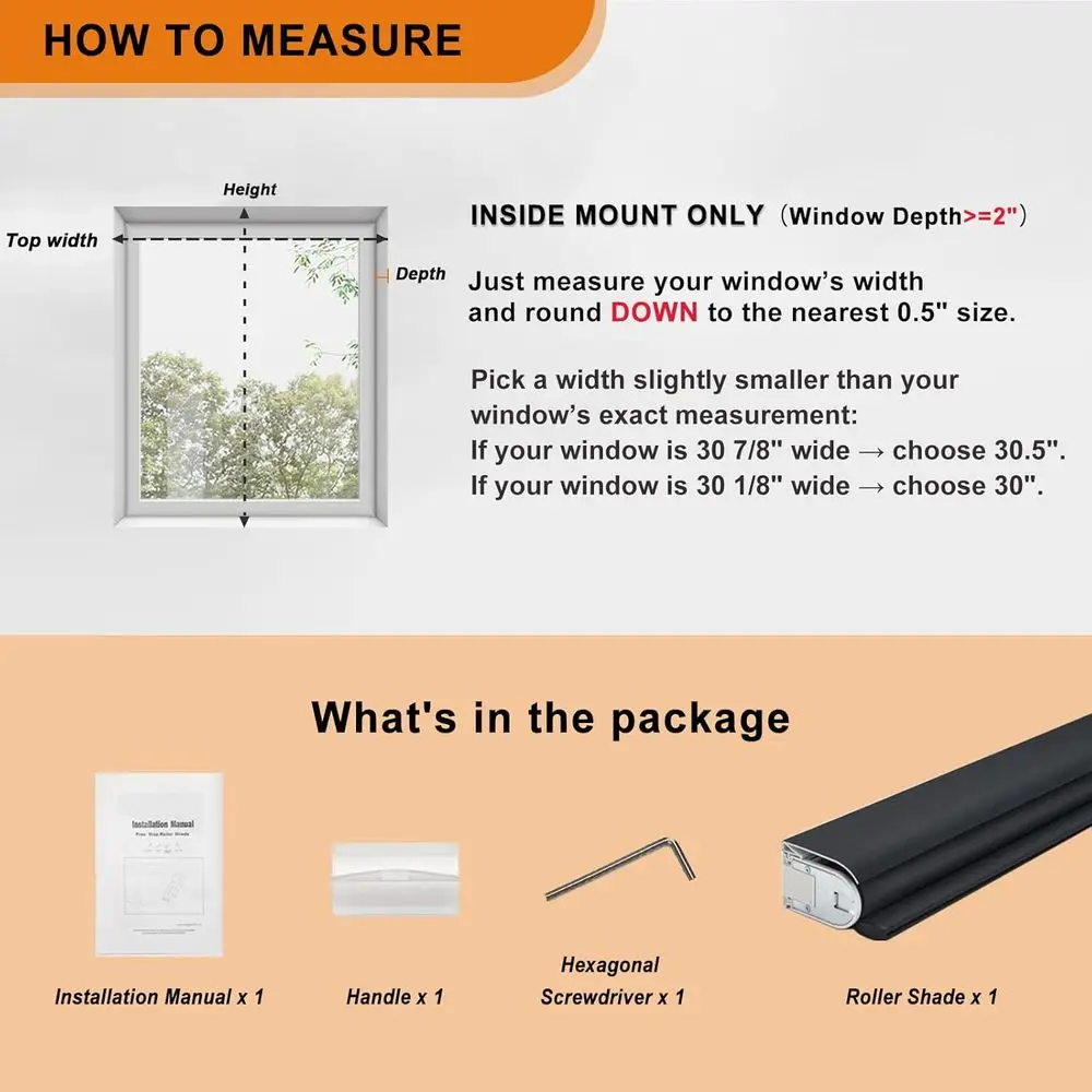 Tonalità oscuranti senza fili per finestre: isolamento termico, protezione UV, privacy, non è necessaria alcuna attrezzi (nero, 22 x 72)