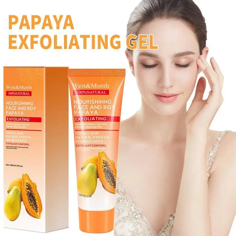 Papaya Cleansing Gel Gentle Exfoliate Removes Dead Skin Reduces Rough Skin Brightens Delicate Smooth