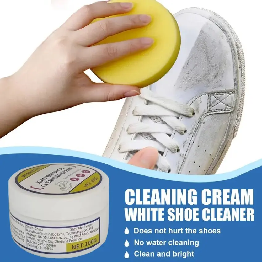 White Shoe Cleaning CreamCleaning Agent, No Wash Shoe Cleaning Cream specialized Cleaning Cream for Shoe Cleaning, Stain Removal