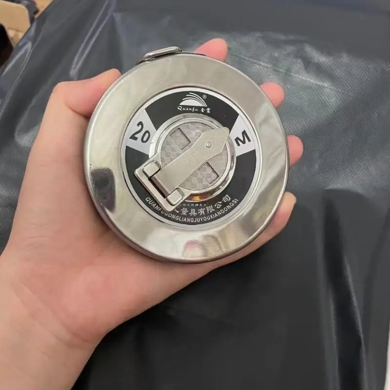 Heavy Duty Measure Round Disc Measuring Tape Stainless Steel Handheld Ruler For Construction Engineering Survey 20/30/50m