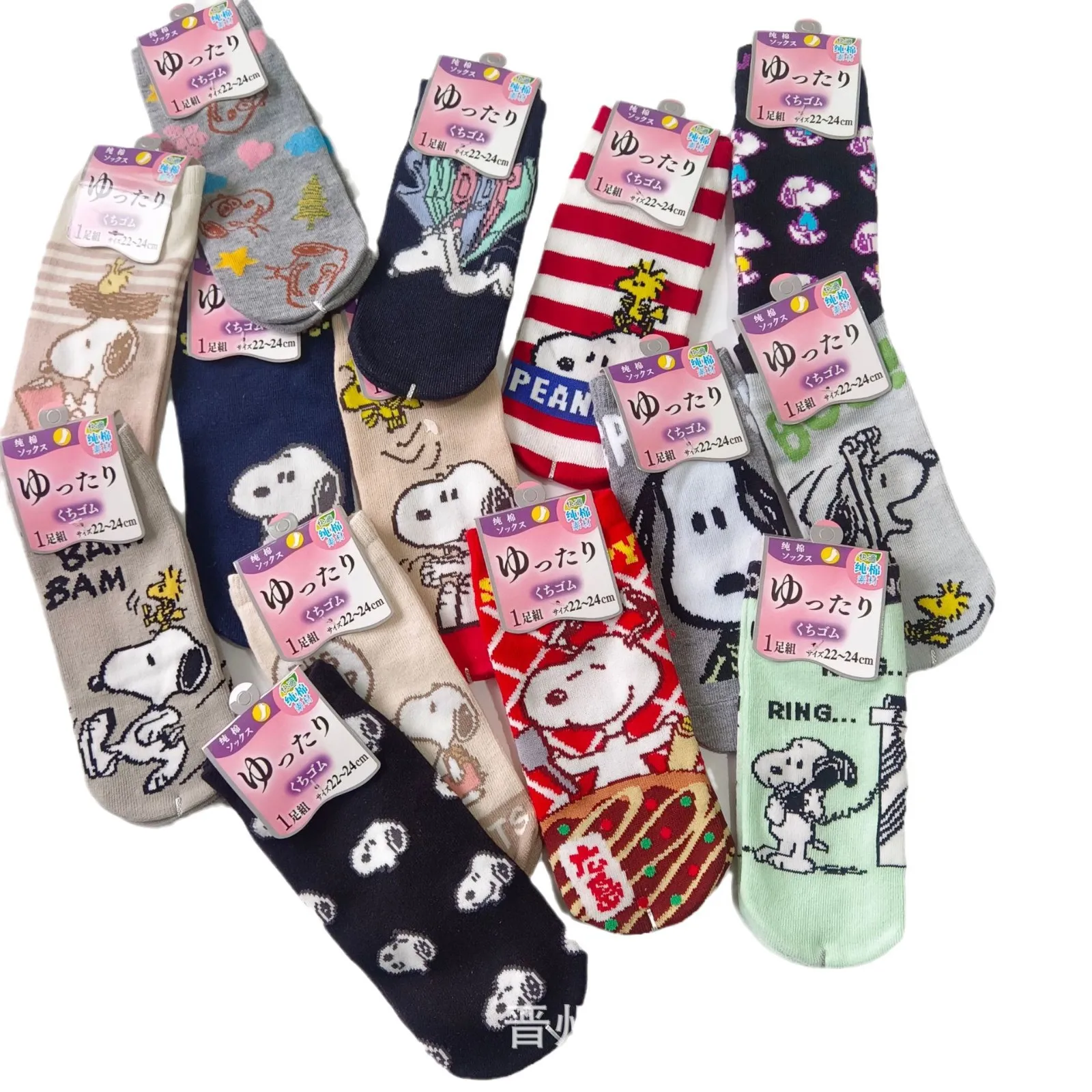 

10 Pairs For Snoopy Socks Women's Spring New Autumn Summer Cartoon Socks Soft Breathable Funny Socks ﻿