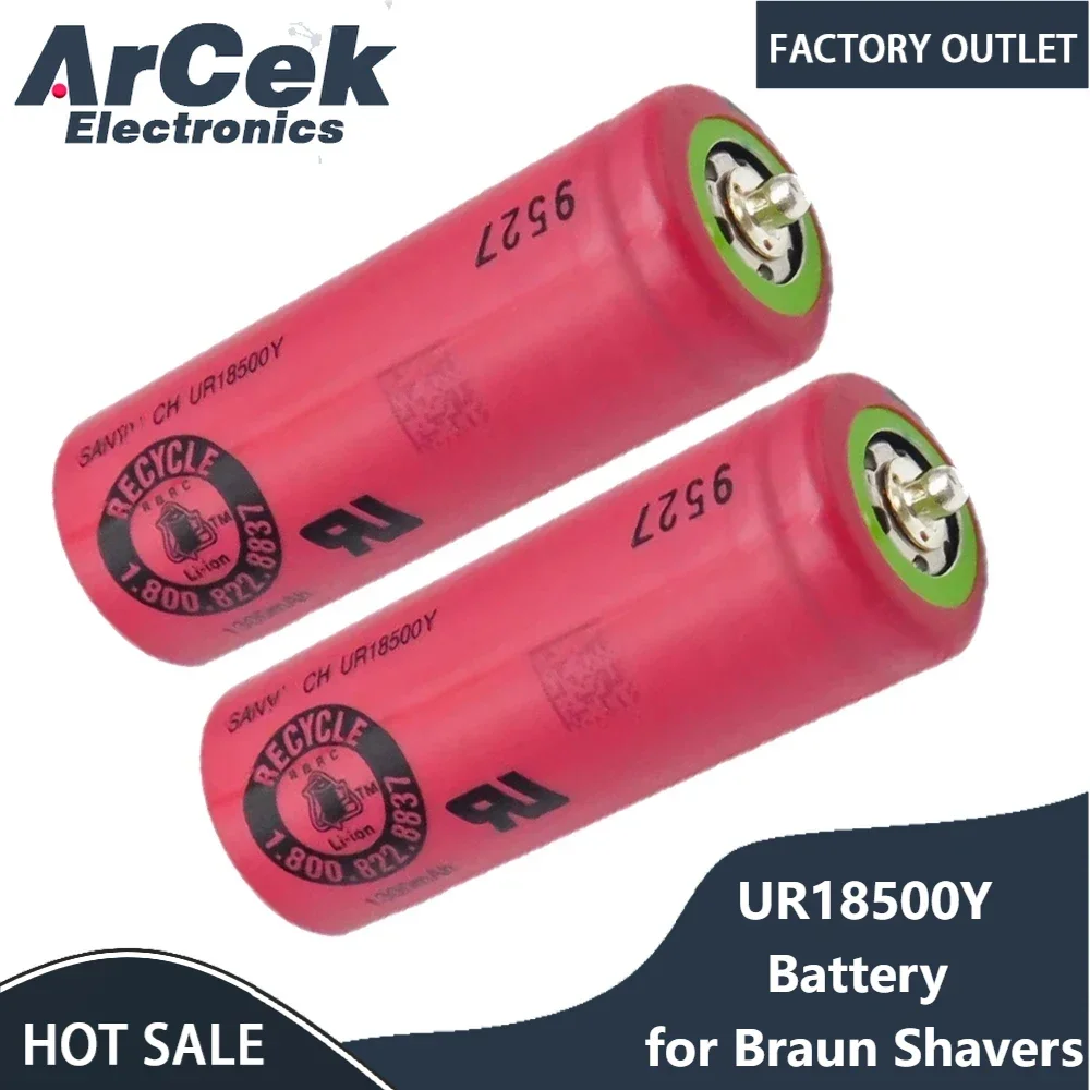 New UR18500Y Replacement Battery for Braun Shavers 3018765 6703925 703-0925 81377206 720 730 730cc 730S-4 790cc 5375 5377