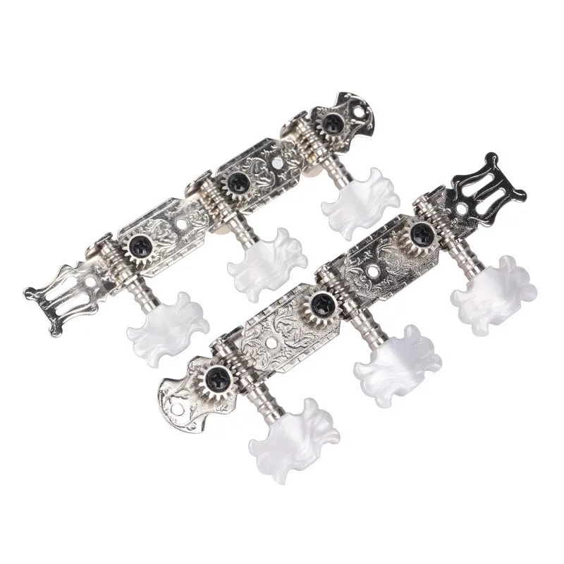 1 Set Classical Guitar Tuning Pegs Knob Classical Guitar Triple String Knob Steel Column Winder Guitar Tuning Pegs