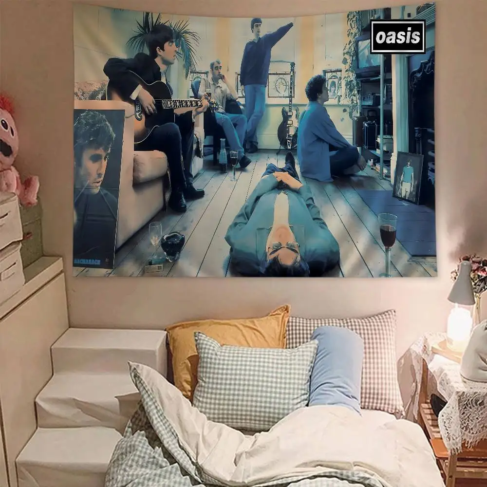 Band T-The Rain O-Oasis Colorful Tapestry Wall Hanging Cheap Hippie Wall Hanging Bohemian Wall Tapestries Hanging Sheets