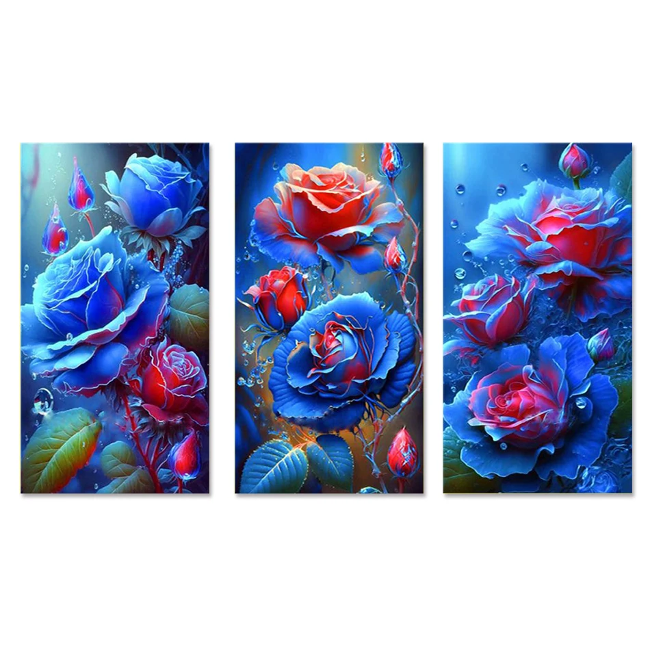 SDOYUNO Modern Flowers Painting By Numbers With Frame Large Size Picture By Numbers Handpainted Painting 50x100cm For Diy Gift