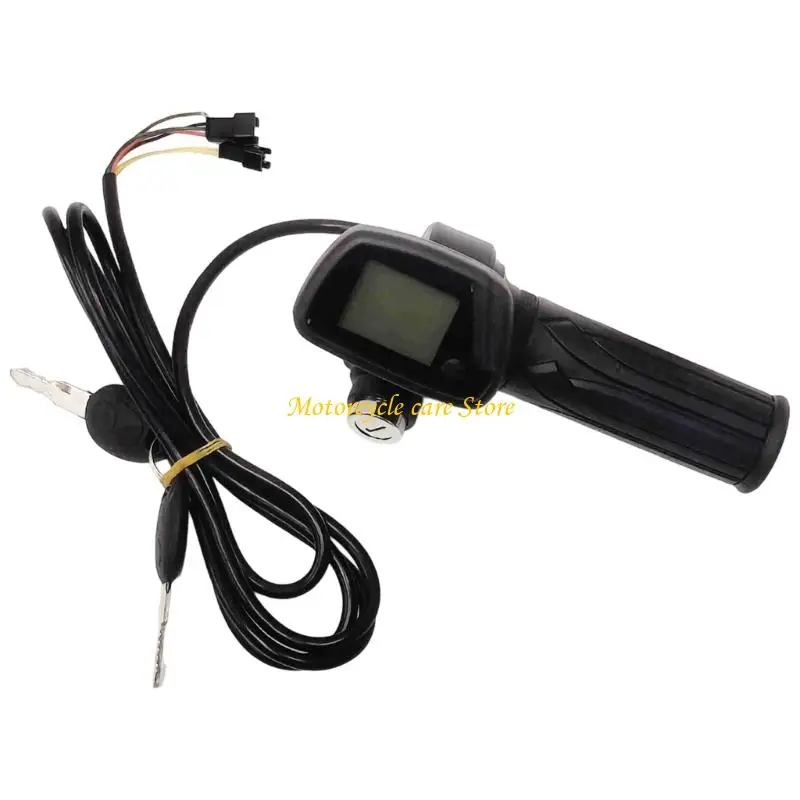 

U75F Anti Theft Speed Throttle Curved Digital Display Lithium E Bike Rubber Handle