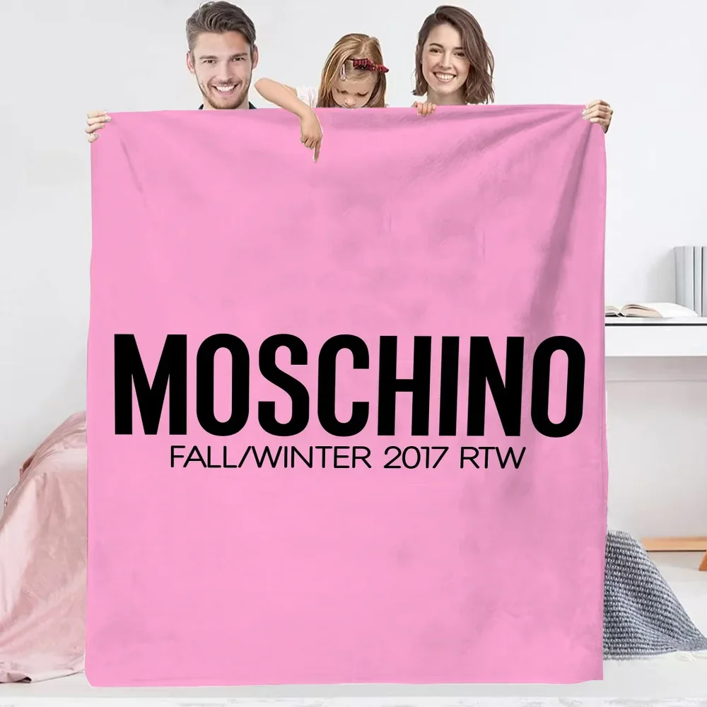 Moschino Thermal Blankets for Bed Cute Throw Blanket for Sofa Luxury Bedding Fluffy Soft Blankets and Throws Blanket King Size