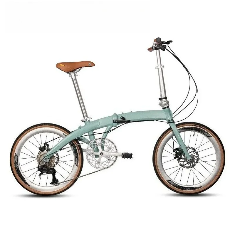 22-Inch aluminum portable variable speed commuter retro adult folding bicycle women's model