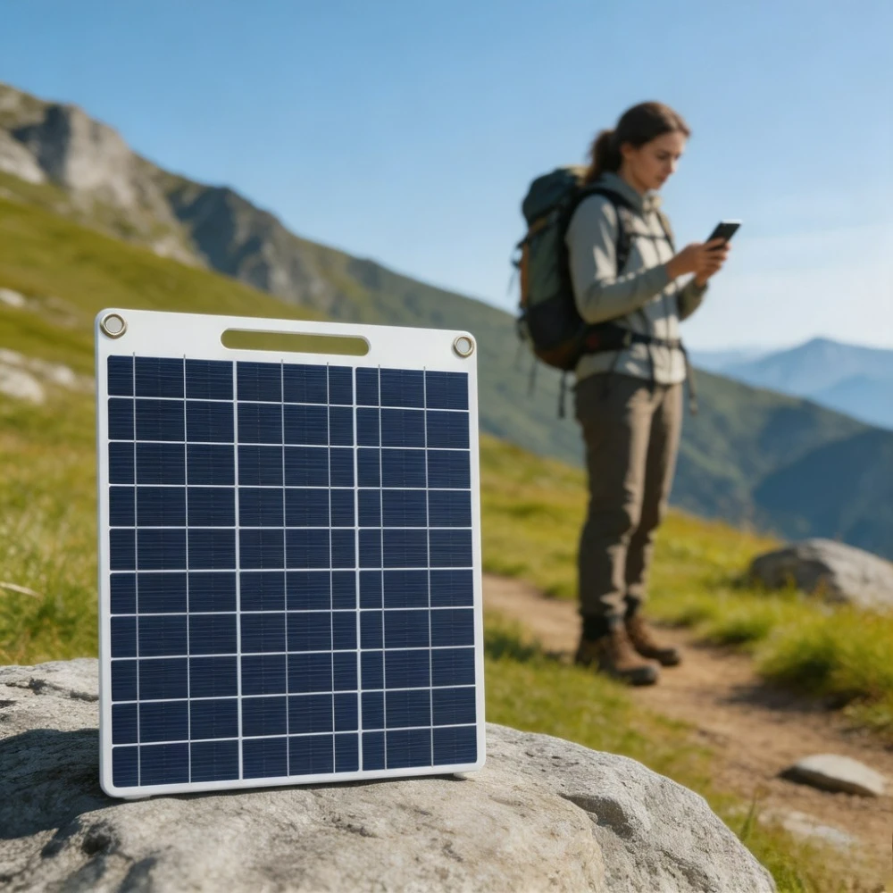 Compact Size Solar Panel Charger 5v Dual Usb 15w 20w Waterproof Ip65 Portable Solar Power Bank for Outdoor Climbing Cycling