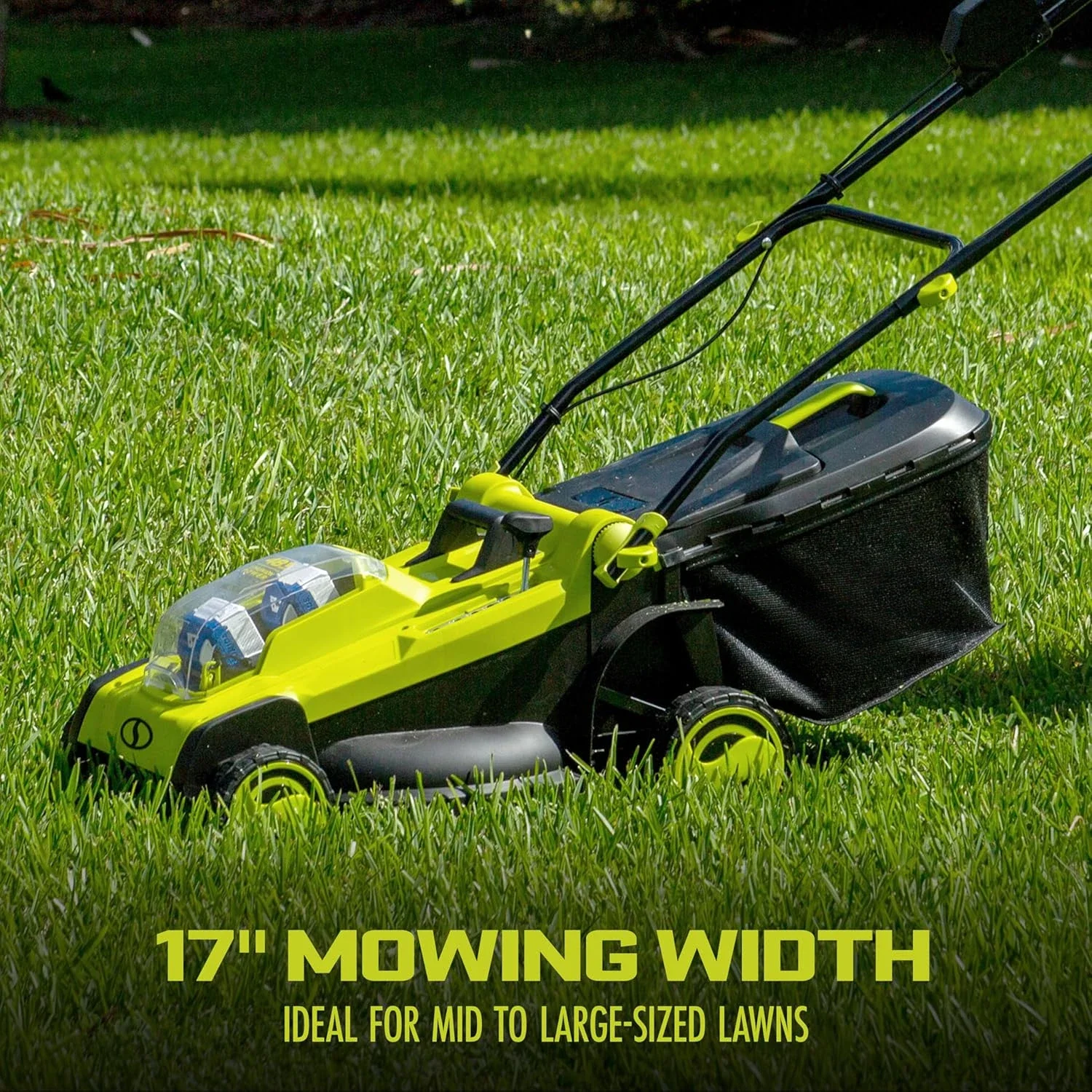 

24V-X2-17LM 48-Volt 17-Inch Mulching Walk-Behind Lawn Mower w/11-Gallon Grass Catcher & 6-Position Height Adjustment