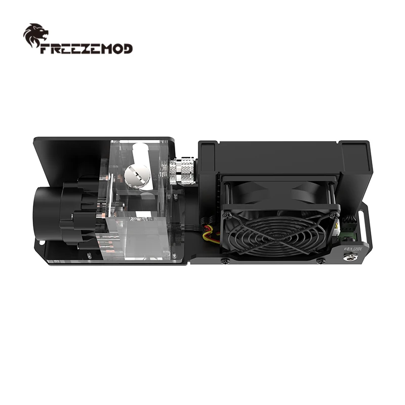 FREEZEMOD 80mm Aluminum Radiator Reservoir Pump Integrated Water Cooling Module AIO Module 2000RPM Desktop SLMZ-Z-B