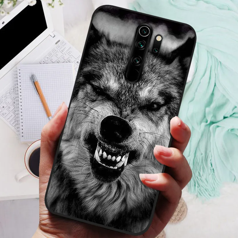 Phone Cover For Xiaomi Redmi Note 8 Pro Case Silicone Lovely Black Bumper Soft TPU Coque for Redmi Note8 Pro 8Pro Shells Fundas