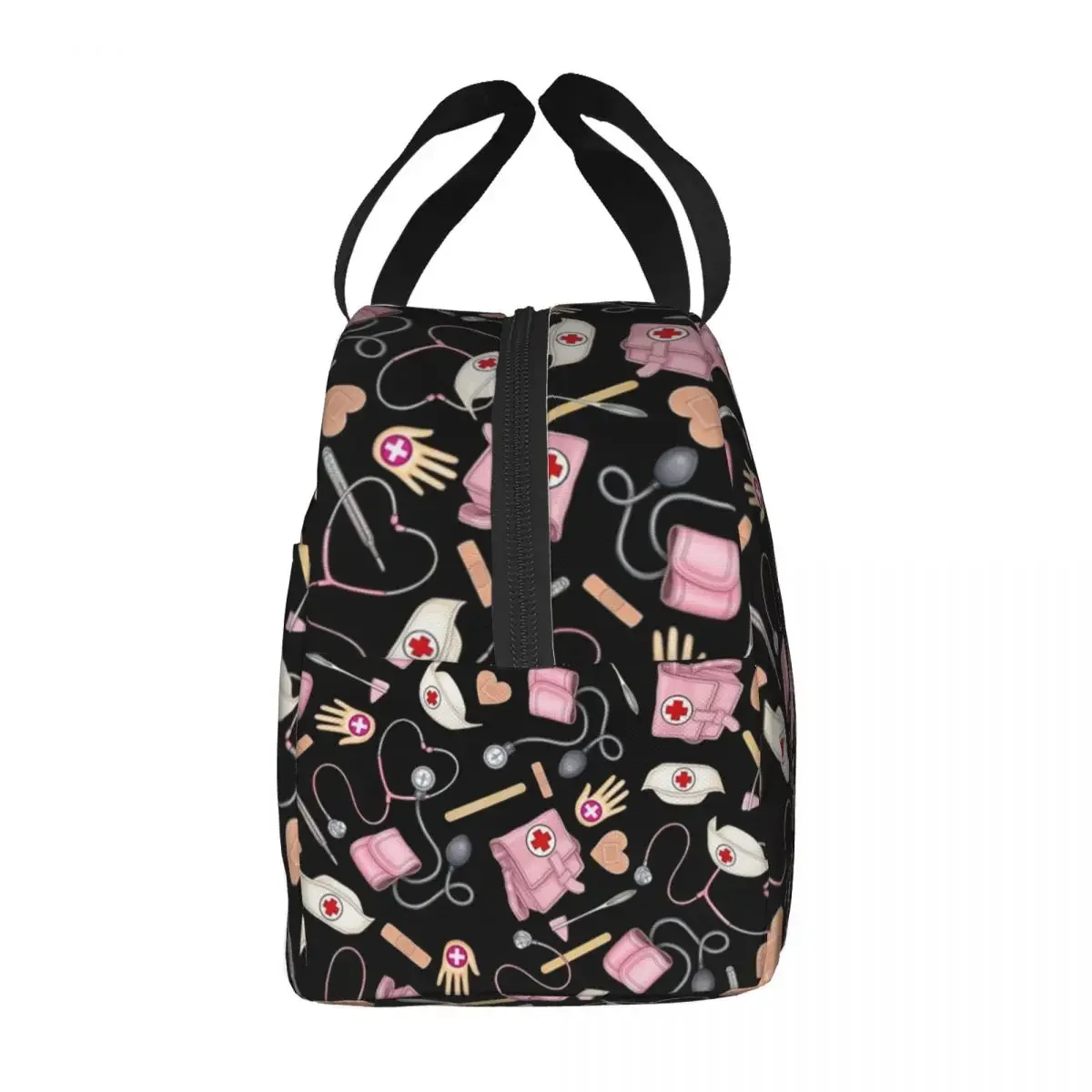 Bolso de mano con aislamiento de enfermera de Enfermería de dibujos animados para mujer, enfriador térmico portátil, Bento Box, trabajo, escuela, viaje, bolsas de comida