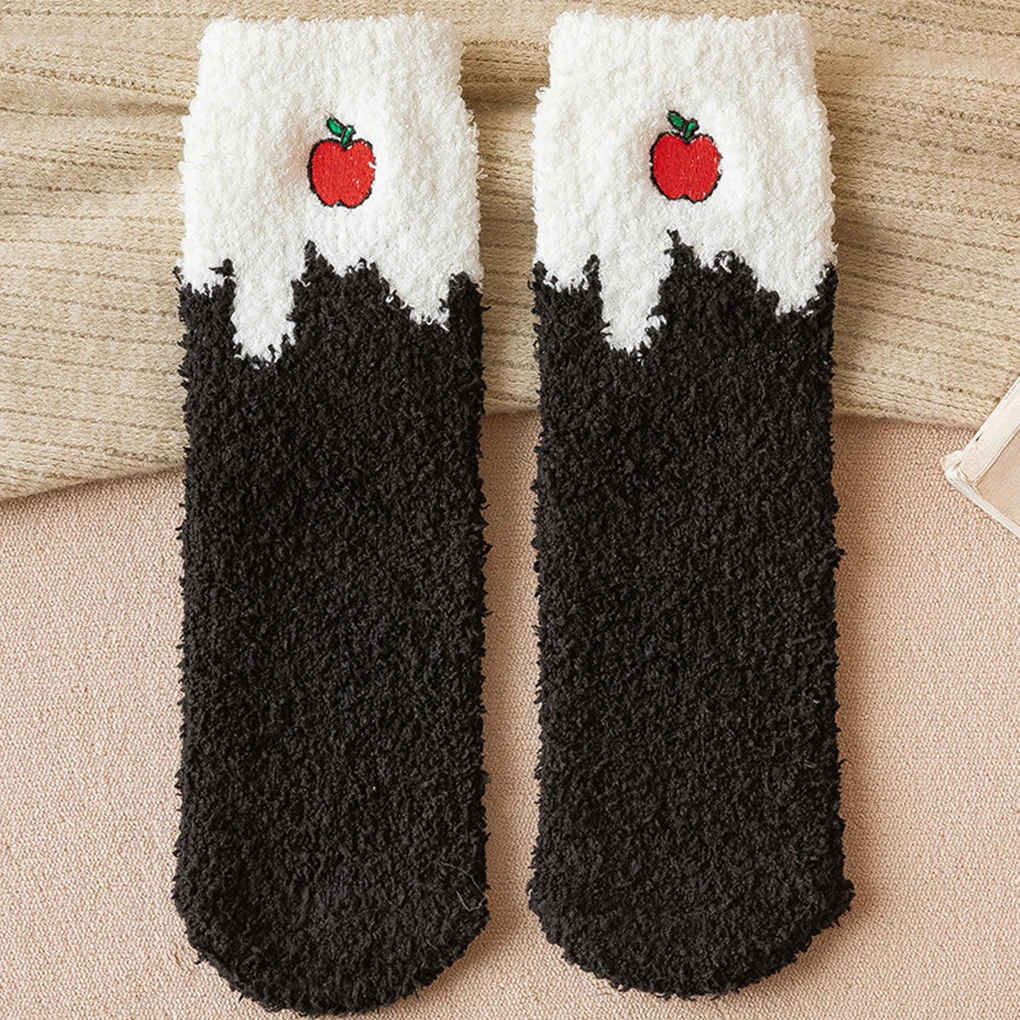 Breathable Winter Socks For Women Stay Warm And Cozy All Season Long Strawberry Socks Fruit Socks Red strawberry