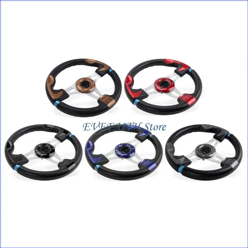 

124B Universal 320mm Lightweight Automotive Steering Wheel PU Material Quick Installation For Most Vehicles Easy Installation