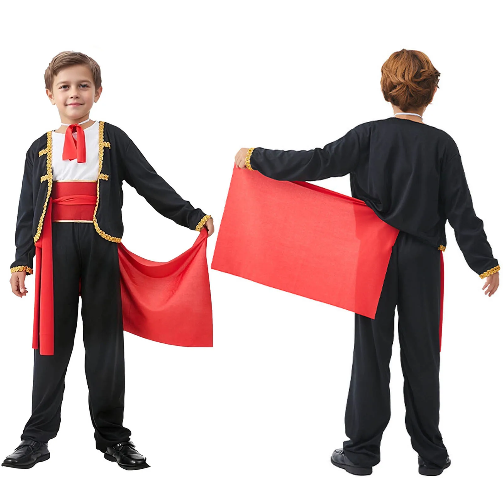 Disfraz de torero Matador para niños, traje de actuación de toreo español para Halloween, Carnaval, fiesta temática de mascarada