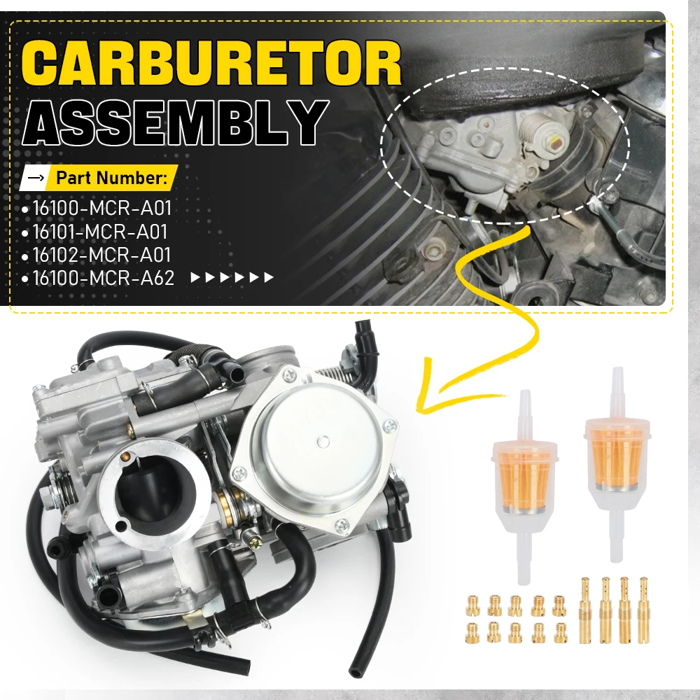 Motorcycle Accessories Carburetor Dual Carb For Honda Shadow Spirit 750 VT750DC 01-08 16100-MCR-A01