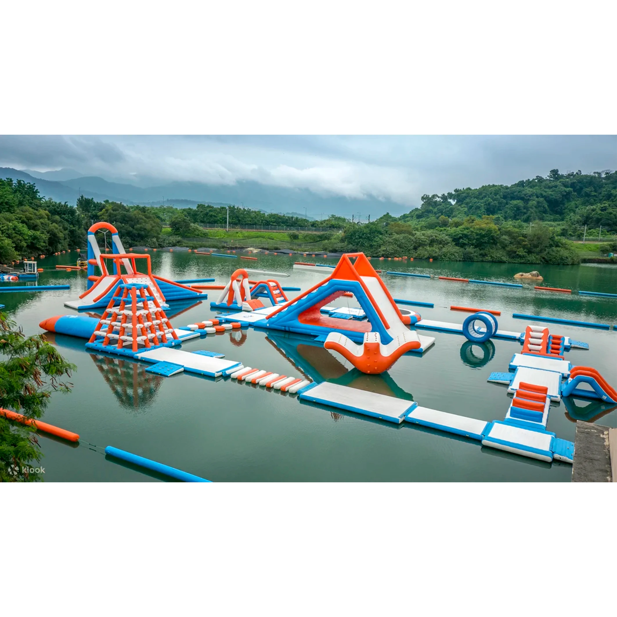 Customized Water Park Giant Inflatable Water Park High Quality Floating Inflatable Aqua Park with Pool for Salepromote sales