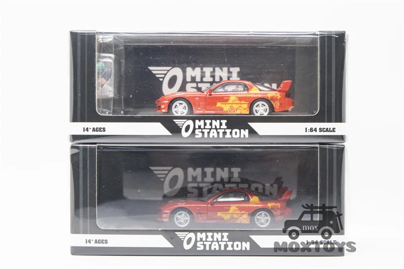 Mini Station 1:64 RX-7 Orange Fast & Furious limited499 Diecast Model Car