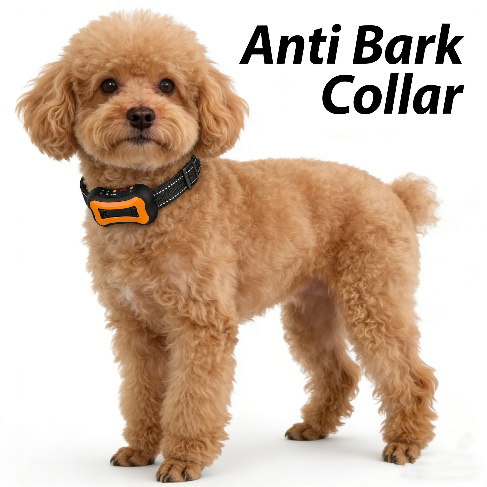 

Anti Bark Collar for Dogs, USB Rechargeable Ultrasonic Vibration Dog Training Collar, Humane Stop Barking Device for All Dogs