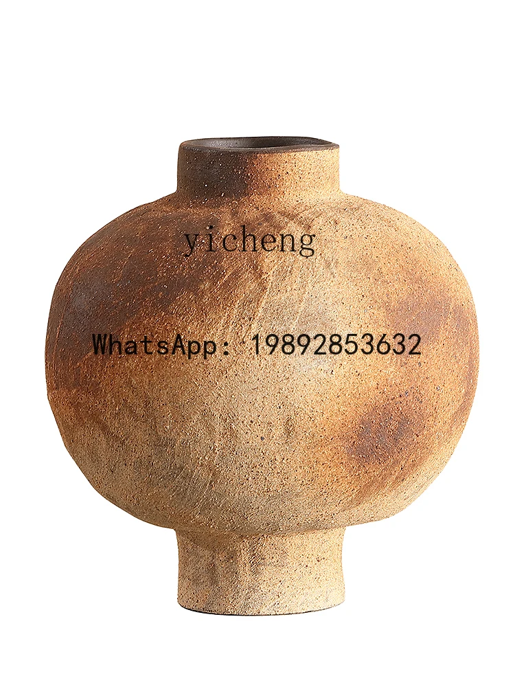 B3  Ceramic Vase Tea Room Decoration Living Room Flower Arrangement Home Decor