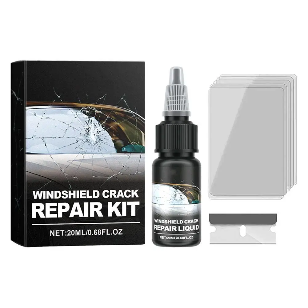

1Set Car Glass Scratch Repair Fluid Agent Set Windscreen Window Glass Nano Scratch Crack CrackResin Repair Agent Tools