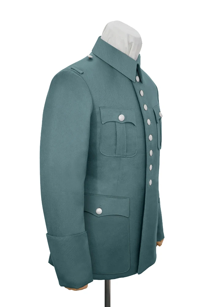 GUDK-B024 WWII Police allemande M38 Officier général Gabardine Service Waffenrock Tunique