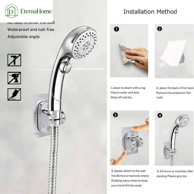 Water Stop Shower Head, Chlorine Removal Button, High‑Pressure Filter Spray Beauty Nano Water Micro‑bubble Shower Head