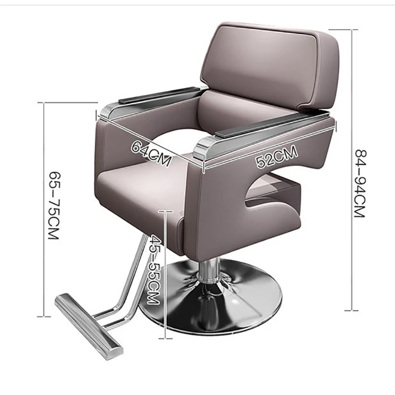 Ergonomic Breathable Barber Chair High Back Flexible Salon Chair Backrest Decorative Sedia Parrucchieri Beauty Salon Furniture