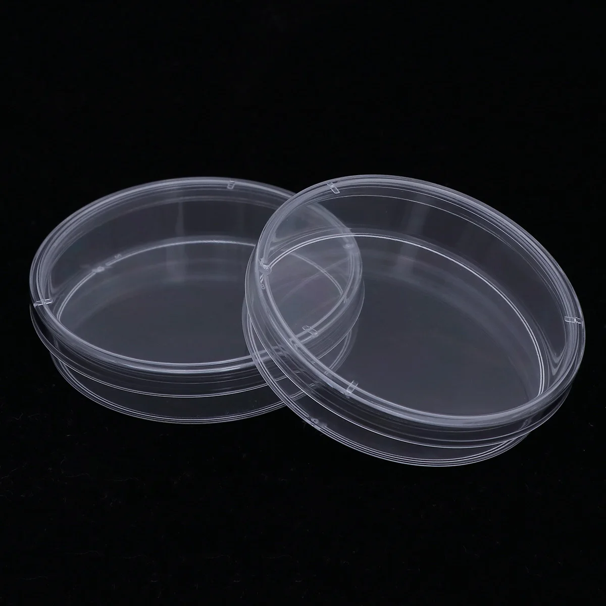 10 Stuks Plastic Petrischalen Steriel 70mm Lichtgewicht Draagbare Bacteriële Cultuur Schotel Lab Gebruik Deksel Inbegrepen Plastic Petrischaal