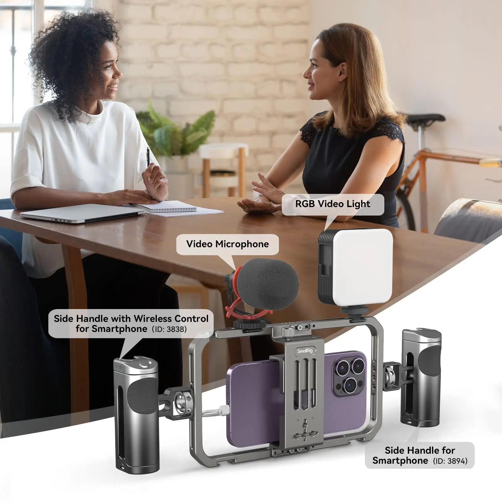 Small rig universal handy cage für iphone 14/15 pro für samsung smartphone video rig w kalt schuh für stativ licht griff