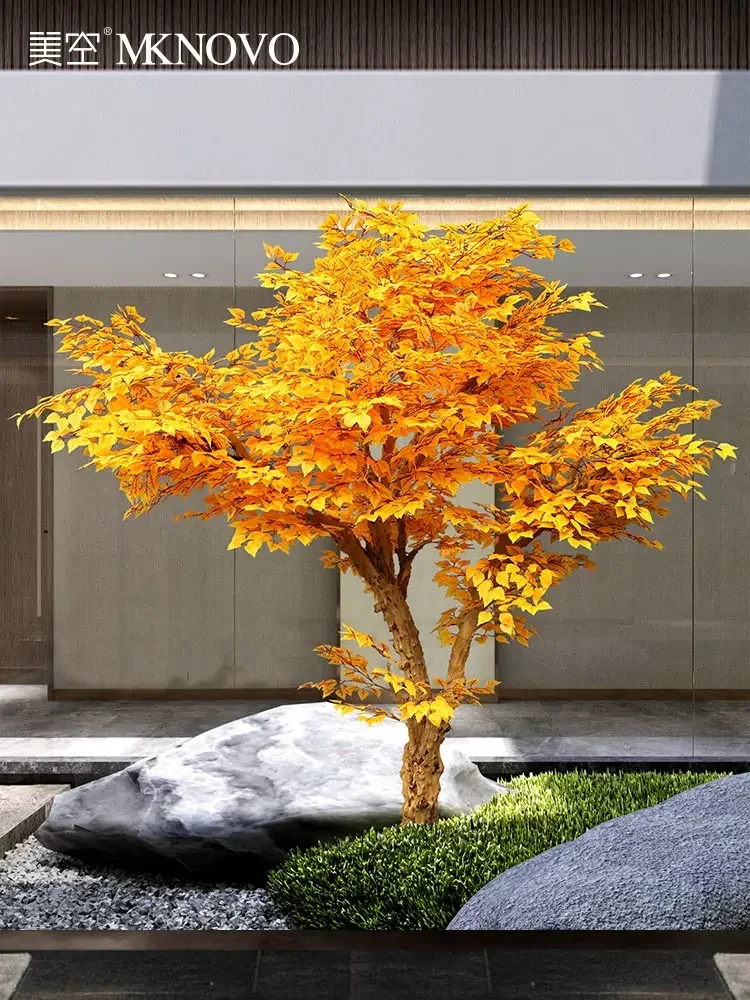 Simulation Silver Birch Decoration Indoor Artificial Tree Floor-Standing Decorations Decoration New Chinese Style