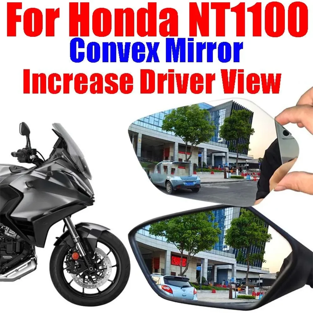 For Honda NT1100 NT 1100 Motorcycle Accessories Convex Mirror Enlarge Increase Rearview Mirrors Side Mirror View Vision PartsPar