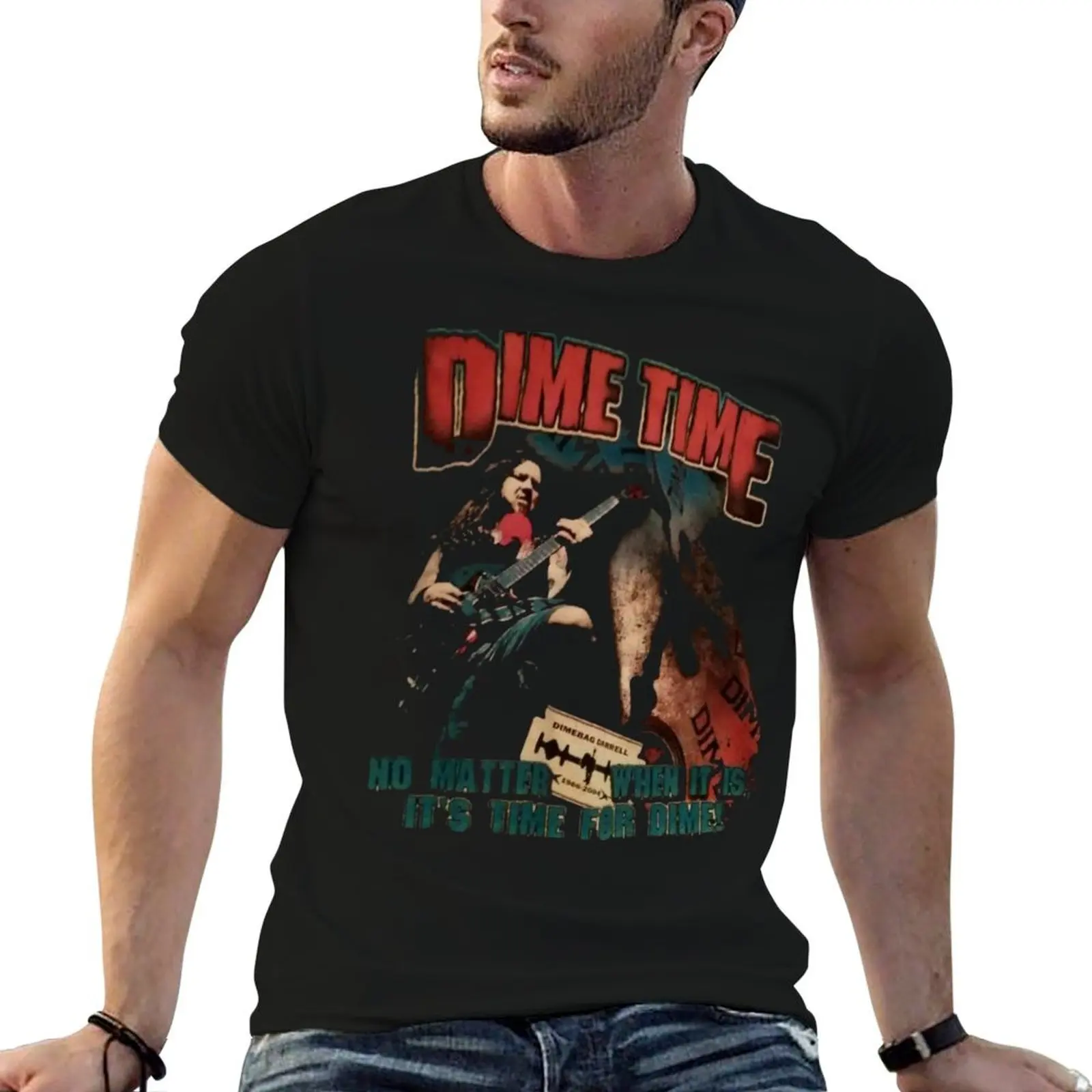 Camiseta con diseño de coll dimebag para hombre, camisetas informales divertidas para hombre, camisetas divertidas para hombre, camiseta de humor oscuro