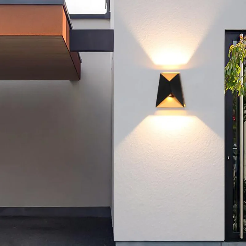 

Outdoor Wall Lamp Aluminum Waterproof Garden Porch Wall Lamp Up Down Indoor Bedroom Living Room Decoration Lighting Lamp