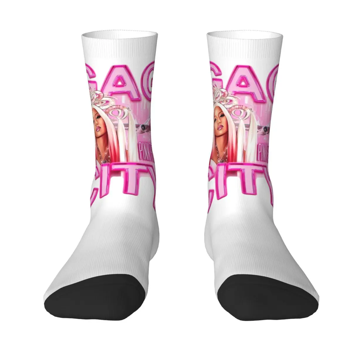 Couple Socks Rap Logo Nicki Minaj Albums Stockings Autumn Kawaii Comfortable Socks Graphic Outdoor Sports Anti Skid Socks