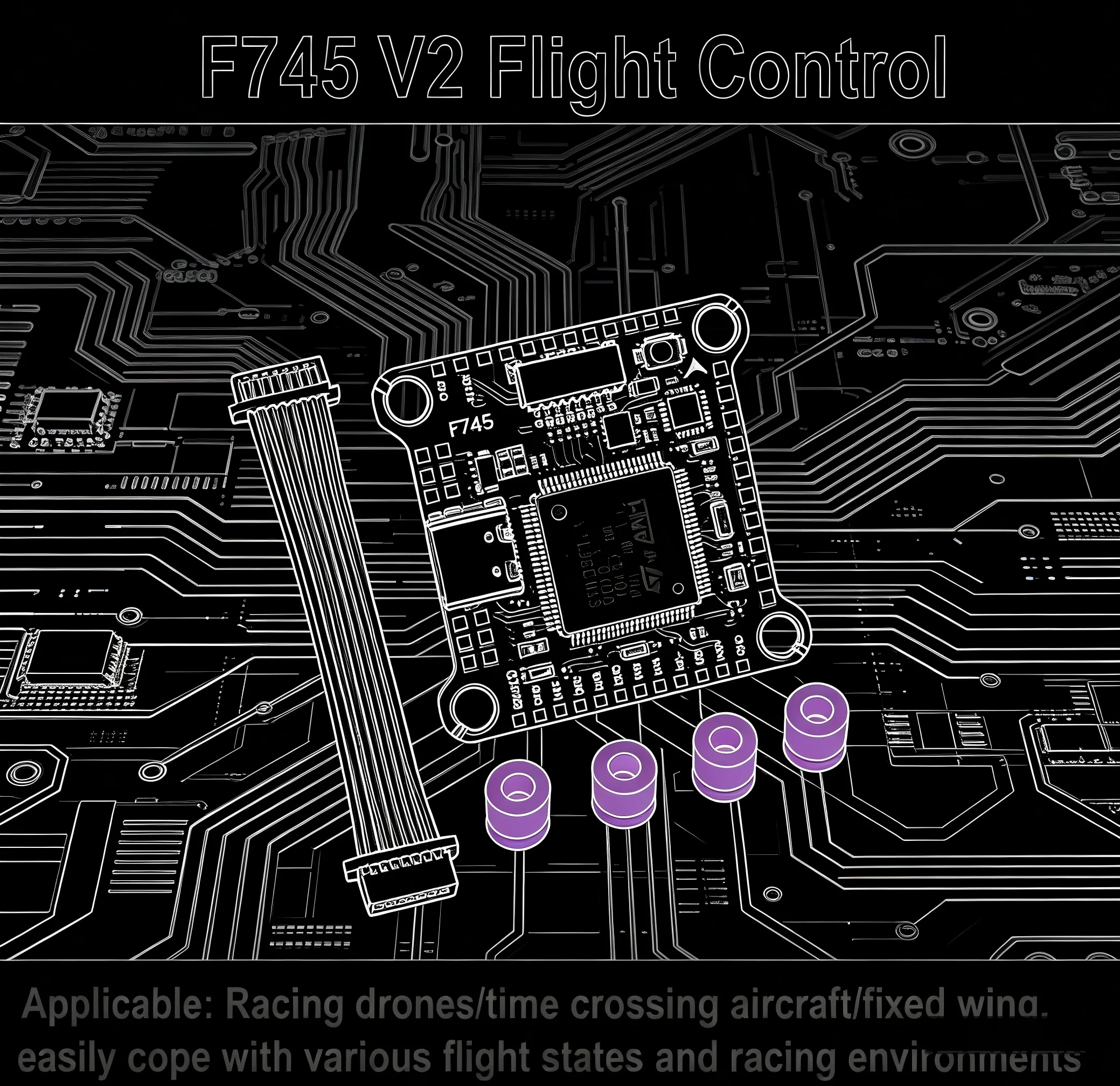 B-CUBE Open Source New Smart Drone FLY450 450MM F722 Quadrotor Rack RC Multicopter Multi-Rotor With Landing Gear Betaflight