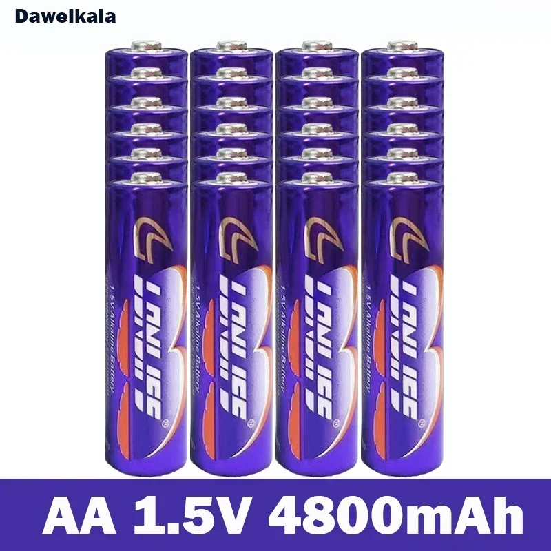 1.5V AA rechargeable battery 4800mah AAA 1.5V new alkaline rechargeable battery, suitable for LED light toys MP3