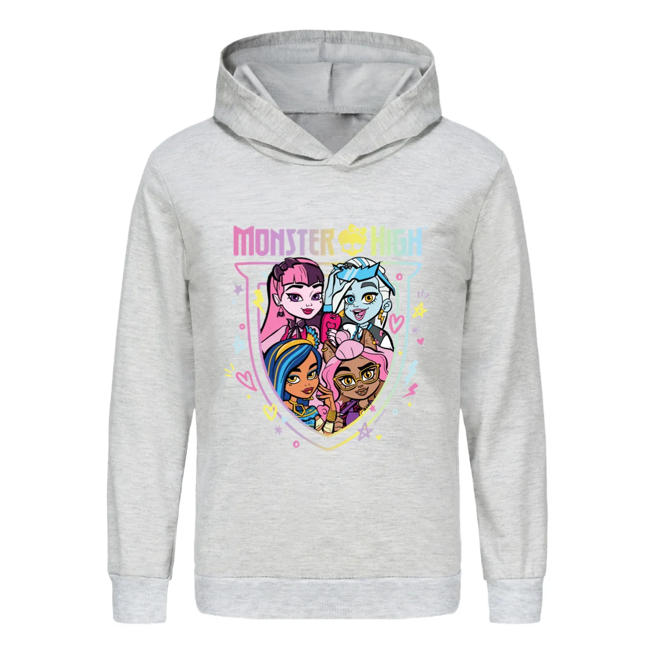 Monster high hooded top hoodie sweater 3532