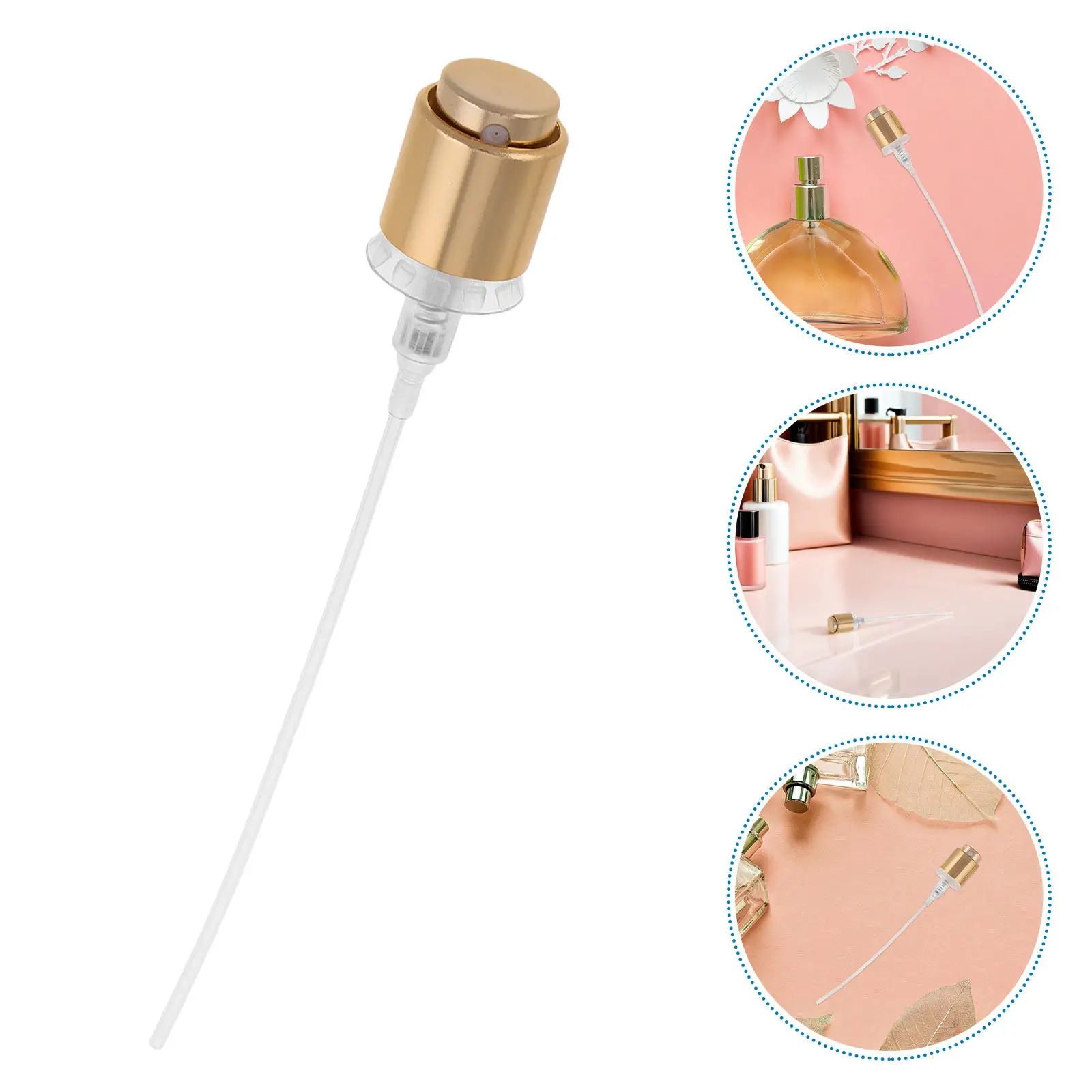 

Набор из 12 роскошных золотых распылителей для духов с тонким распылением, пластиковые насадки для дорожных многоразовых флаконов