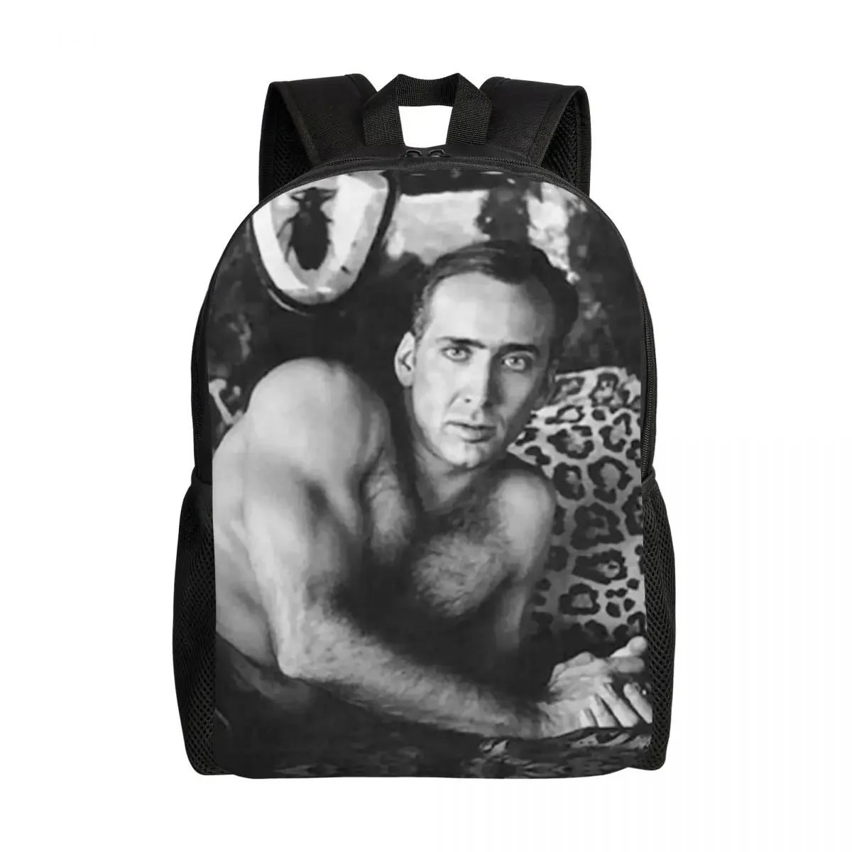 Sexy Nicolas Cage Backpack for Women Men Water Resistant School College Bag Printing Bookbags