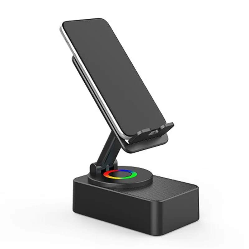 

【HOT】Lifting And Rotating Three-In-One Mobile Phone Holder Bluetooth Speaker Mobile Phone Holder With Bluetooth Speaker