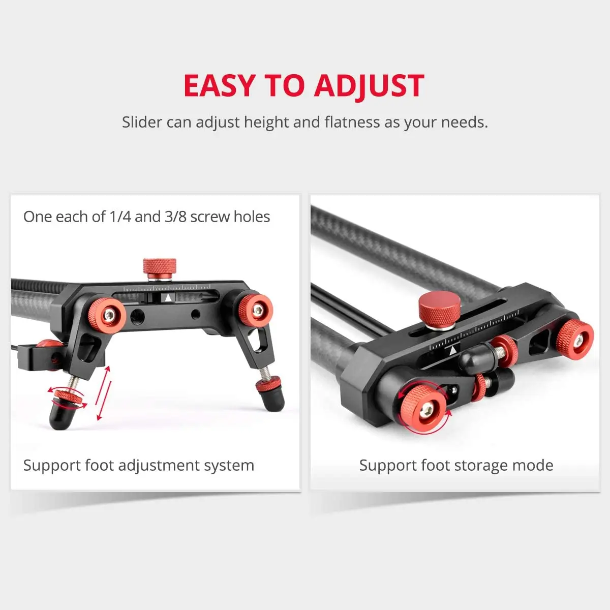 Professional Electric Camera Slider for DSLR Camera Motorized Video Carbon Fiber Track Rail with Mute Wireless Remote Control