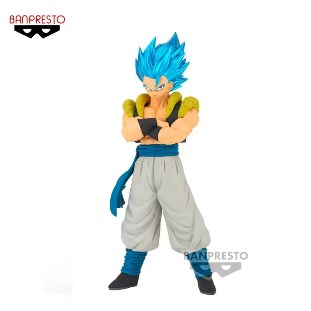 

BANDAI Dragon Ball Anime Gogeta Blue Saiyan blood BOS Action Figures Original Figuarts Model Figurine Decoration 18cm Toys