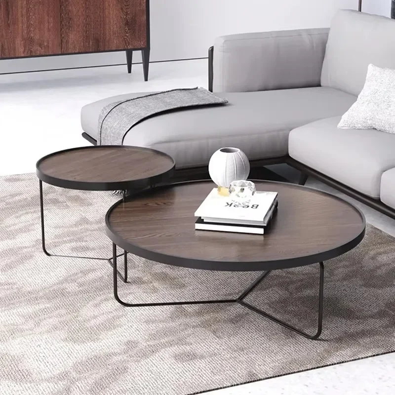European Modern Coffee Tables Simple Compact Aesthetic Minimalist Round Coffee Table Unique Designer Couchtisch Unique Furniture