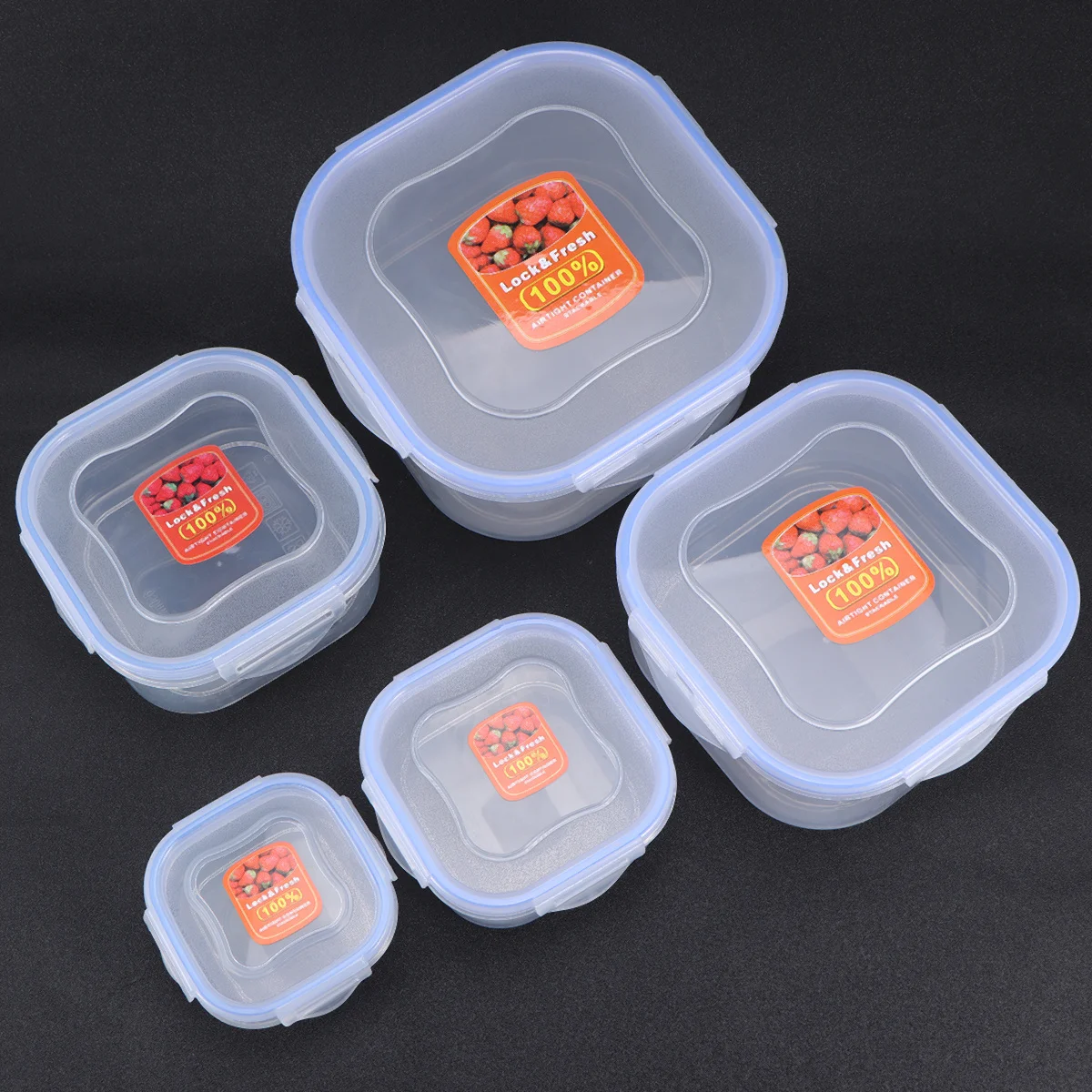 

8Pcs Mini Lunch Box Stackable Plastic Containers Eco-Friendly Food Storage Box Space Saving for Meal Prep Picnic
