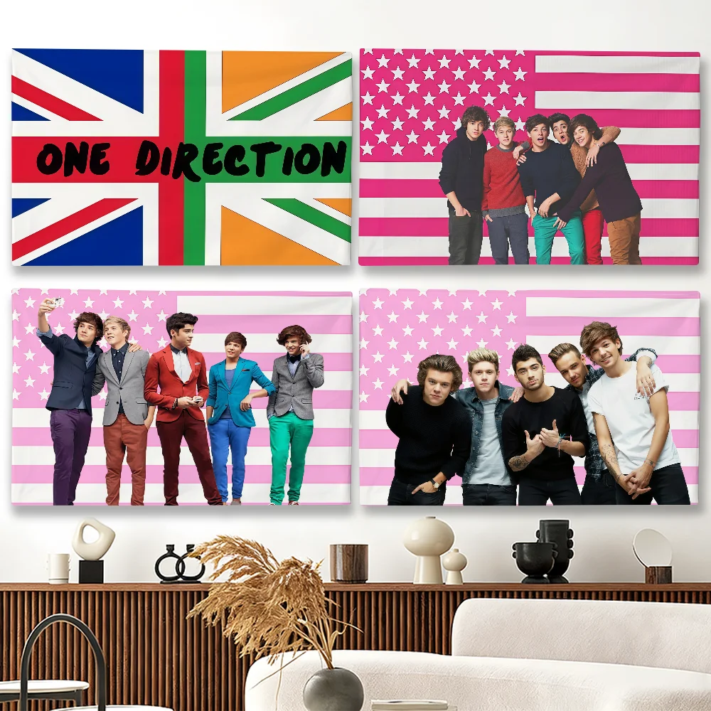 Rock Band one D-Directions  flag Suitable For Party Club Outdoor Interior Wall Decoration Banner Fans Gift