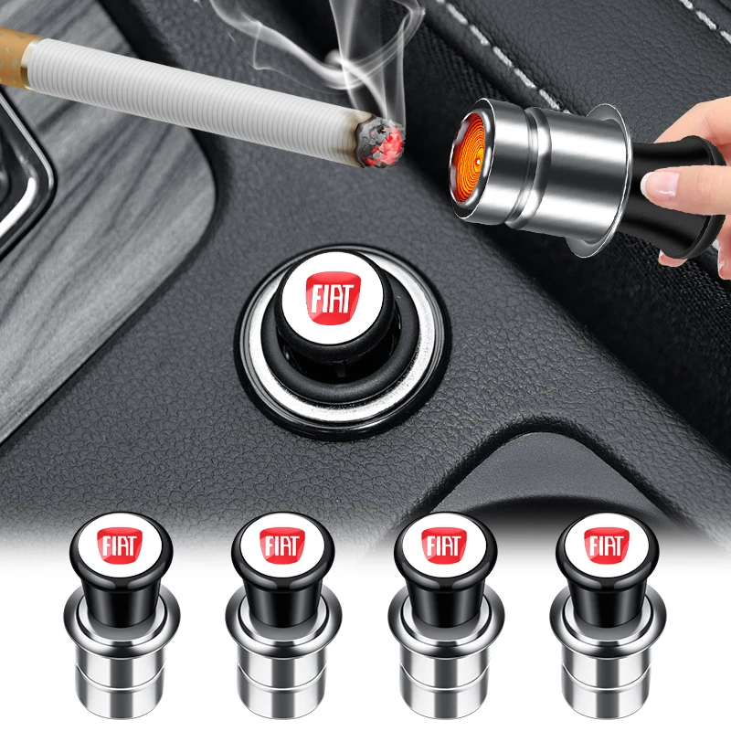 Car Portable Cigarette Lighter Auto Badge Cigar Lighter Adapter For Fiat BMW M Mercedes Benz AMG Audi Sline Mazda Citroen LEXUS