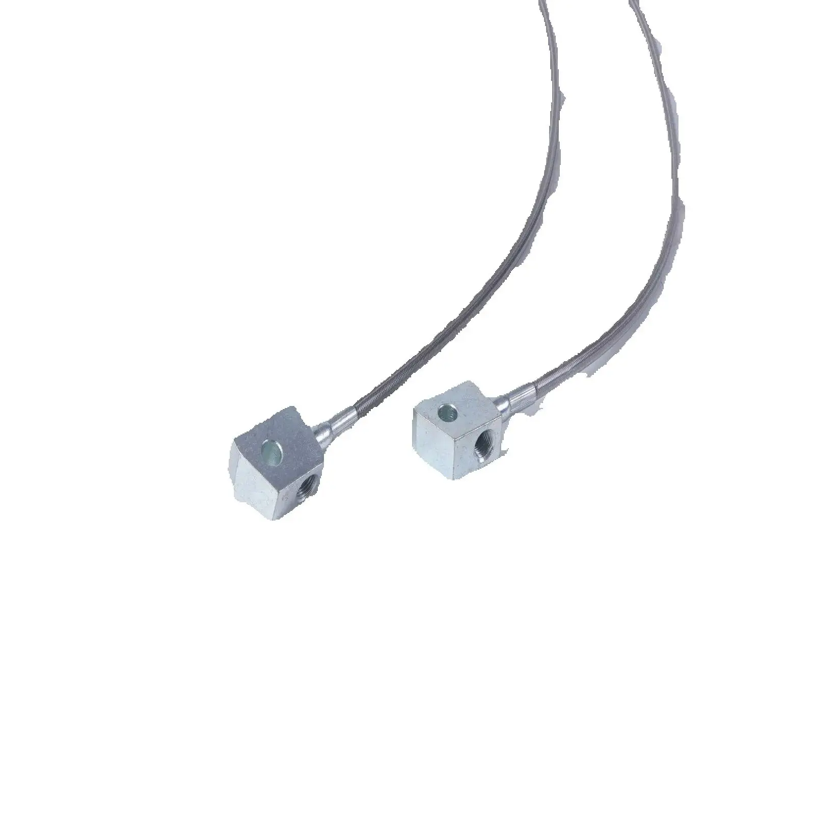 

2PCS Extended Braided Brake Hose Lines Front Rear for Nissan Patrol GQ Y60 GU Y61 1988-2007 2-6Inch Lift