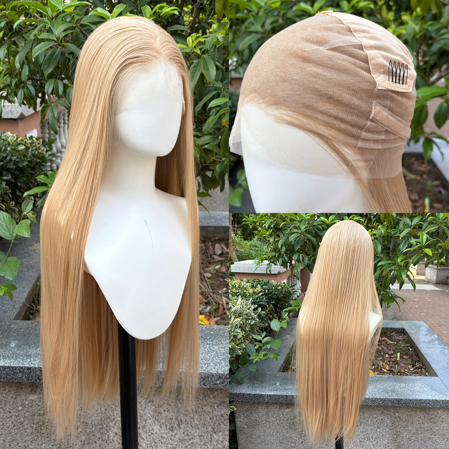 ombre-golden-blonde-straight-full-lace-wig-for-women-26inch-glueless-lace-wig-with-free-part-synthetic-heat-resistant-hair